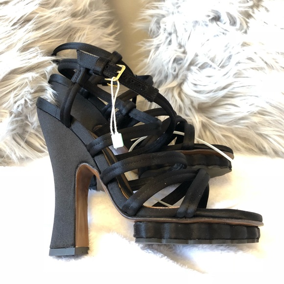 👠BN - M.A.R.N.I. - INCREDIBLE STEAL! Authentic Black Satin Heels - 37 - Picture 3 of 13